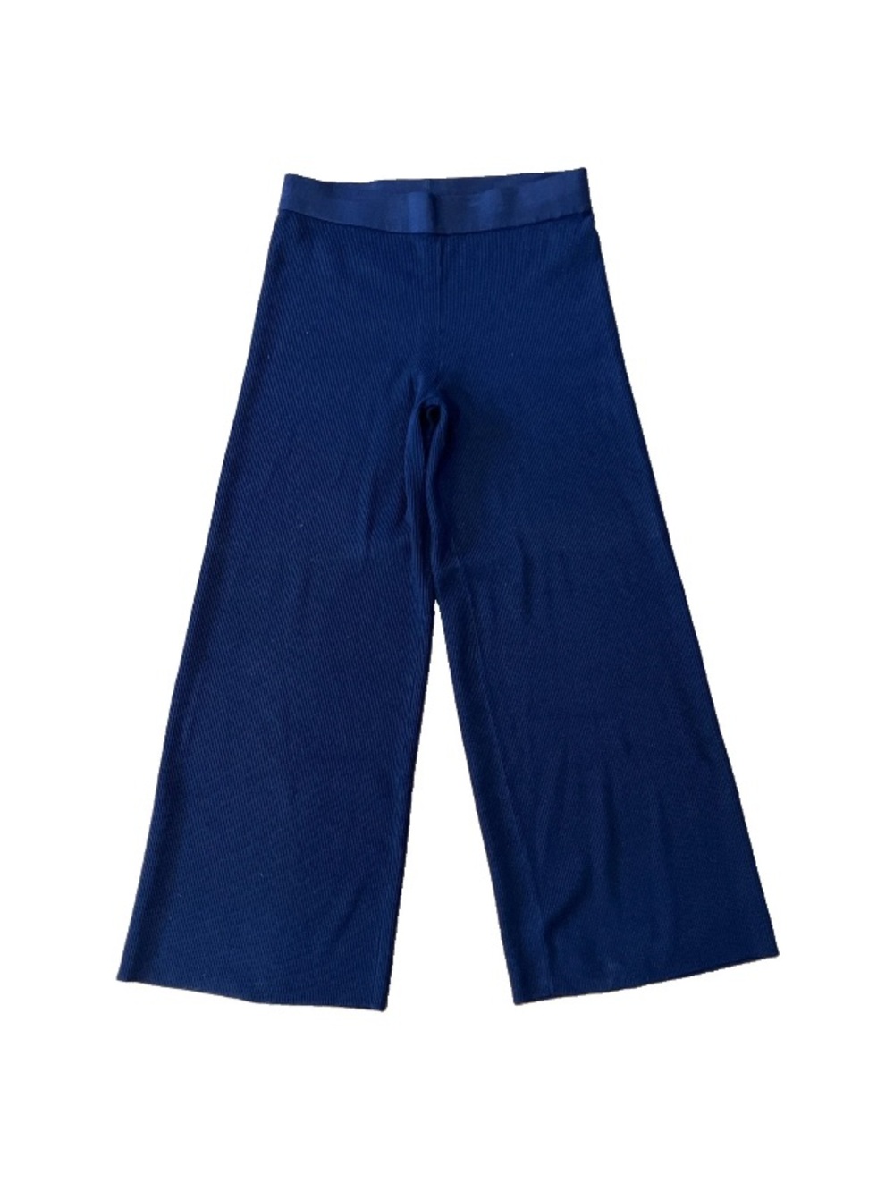Melissa Paige Navy Blue Elastic Waist Women’s Large Wide Leg Comfy Lounge Pants.